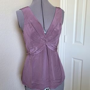 Mauve silk top